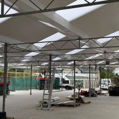 Glasshouse Re-roof - Daisy Clough Nurseries