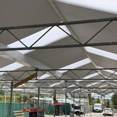 Glasshouse Re-roof - Daisy Clough Nurseries