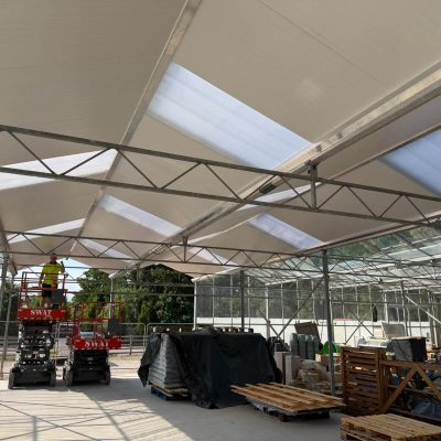 Glasshouse Re-roof - Daisy Clough Nurseries